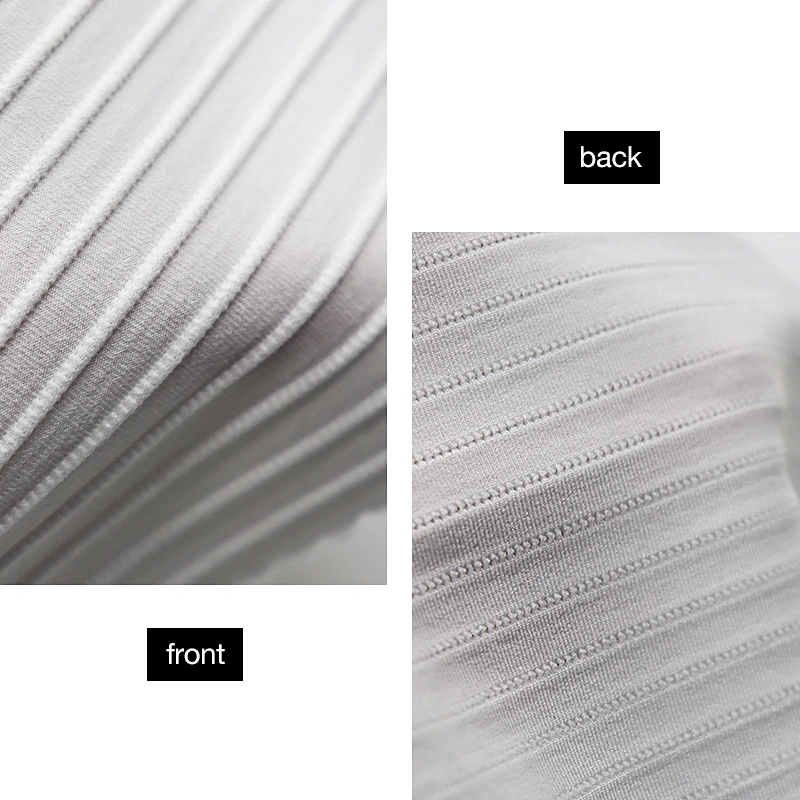 knitted horizontal stripes fabric